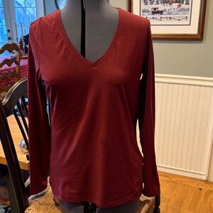 Viori Super Soft Maroon Long Sleeve Women's Top M